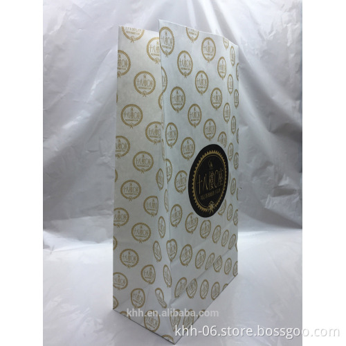 Food industrial use take away fast sandwish food grade kraft paper bag